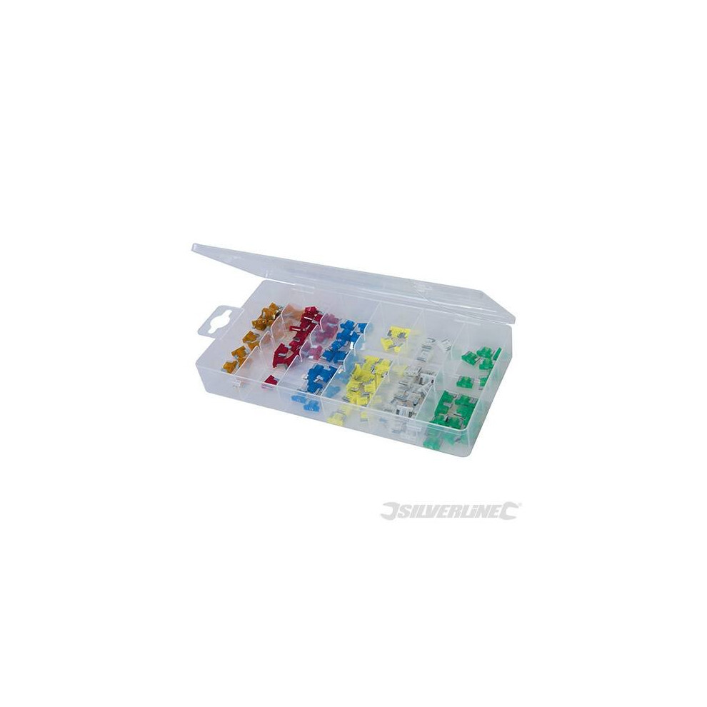 Silverline Micro Fuse Set 120pce Att - 361371 -  micro fuse set 120pce silverline att 361371