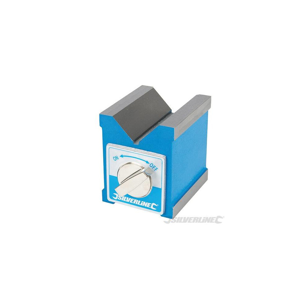 Silverline Magnetic V-block 70 x 60 x 70mm - Vblock 244994 -  x 70 magnetic silverline vblock 60 244994 70mm
