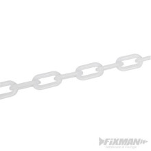 Fixman White Plastic Chain - 5m 6mm 568185 -  plastic chain fixman 5m white 6mm 568185