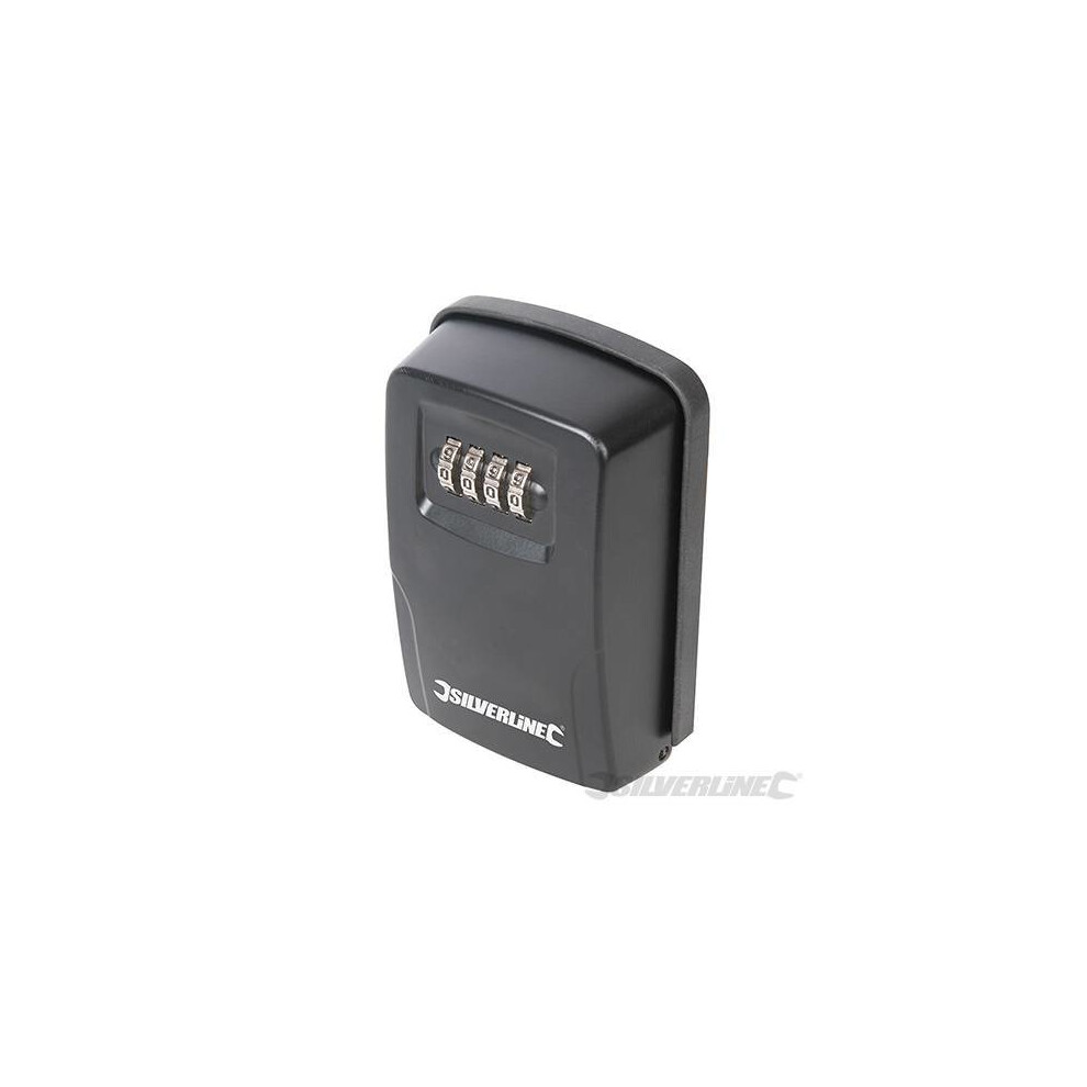 Silverline Key Safe Wall-mounted 121 x 83 x 40mm - Wallmounted 309218 -  key safe silverline x wallmounted 309218 combination lock 121 83 40mm box
