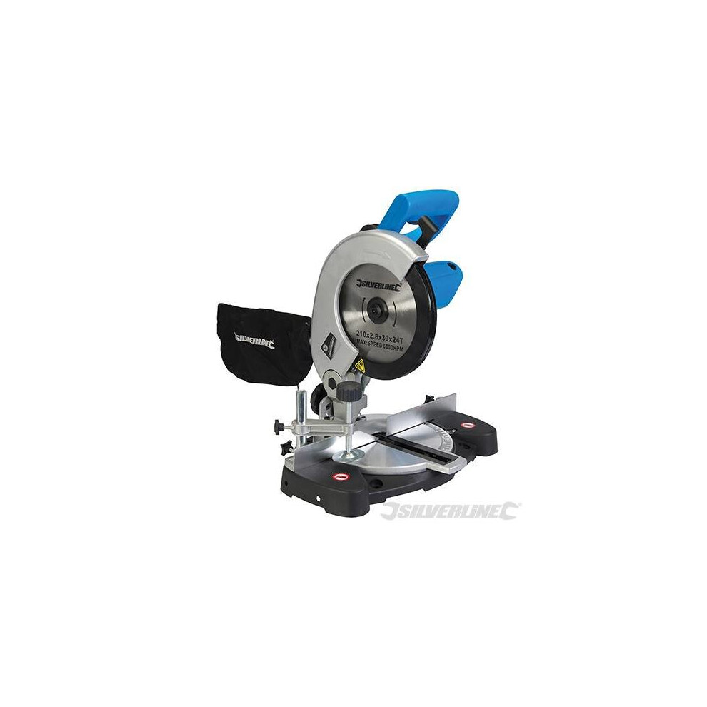 Silverline Diy 1400w Compound Mitre Saw 210mm 1400w - 262705 Blade -  saw compound mitre silverline 1400w 210mm 262705 blade