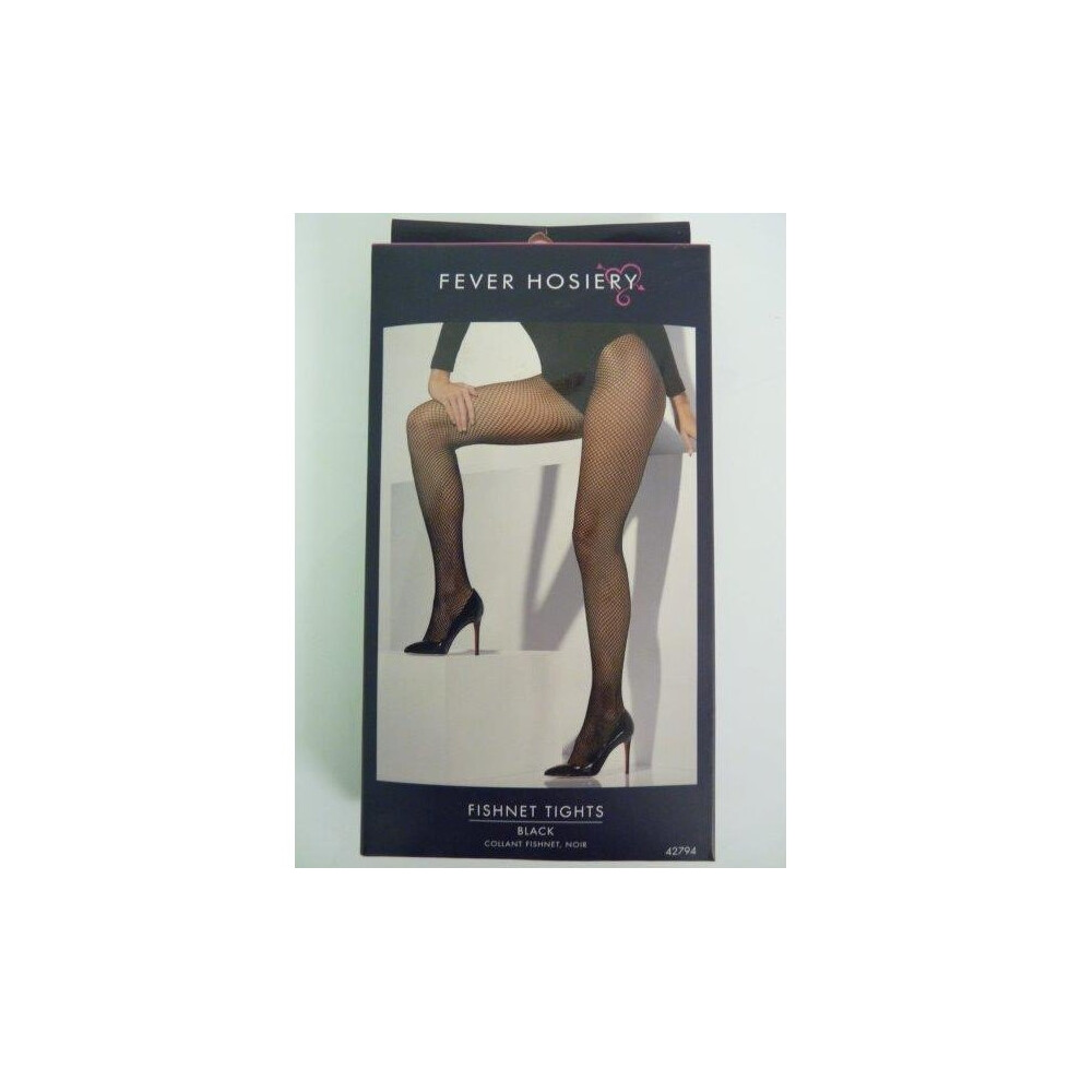 Ladies Black Fishnet Tights -  fishnet tights black fancy dress ladies accessory smiffys costume hosiery sexy