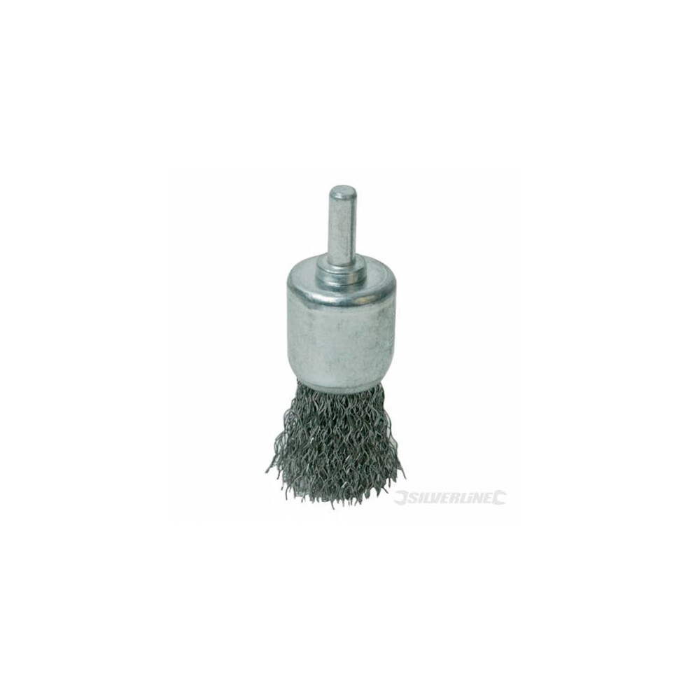 24mm Silverline End Brush Drill - Steel 244984 -  brush end silverline 24mm steel 244984