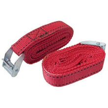 2pc Tie Down Straps (2.5m x 25mm) - 25mm Amtech S0702 - tie down straps x 25mm amtech 2pc s0702