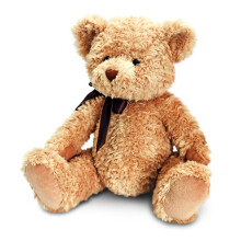 Keel Toys Sherwood Bear - 28cm - 28cm Soft Brown Fluffy Deluxe Sitting Teddy -  sherwood bear keel toys 28 cm 28cm soft brown fluffy deluxe sitting