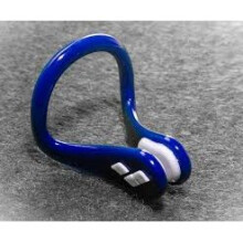Blue White Swimming Nose Clip - Swimtech Carry Case Nosepiece Reusable -  swimtech nose clip carry case swimming nosepiece reusable