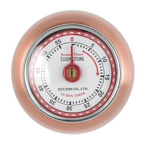 Eddingtons Magnetic Retro Timer Copper - Kitchen Baking Cooking Alarm -  timer eddingtons copper retro magnetic kitchen baking cooking alarm
