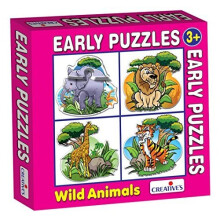 Creative Early Years - Earlypuzzles- Wild Animals - Cre0760 Puzzles - early cre0760 creative years puzzles wild animals