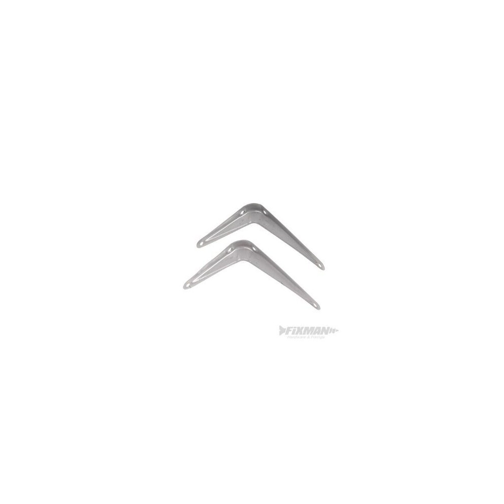 Fixman Ironmongery Shelving Bracket - 648976 London Grey Shelf 350x 300mm Tools - Fixman 648976 London Grey Shelf Bracket 350x 300mm Tools