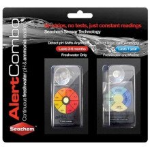 Seachem Alert Combo: Ammonia & pH Color Alerts for Marine & Freshwater — Continuous Monitoring, Compact & Durable