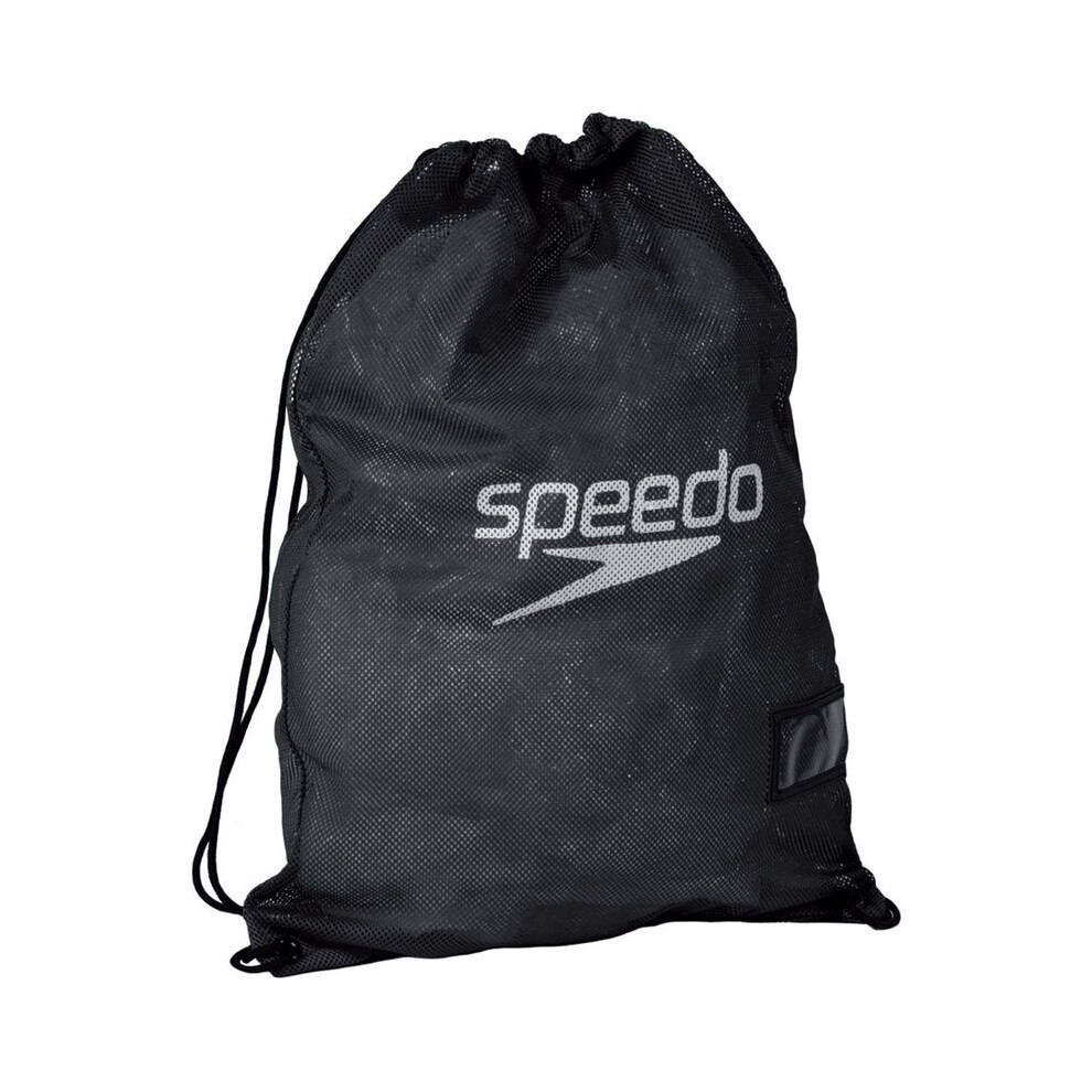 Black Speedo Equipment Mesh Wet Kit Swim Bag - One Size Swimming -  mesh speedo bag equipment black one size swimming