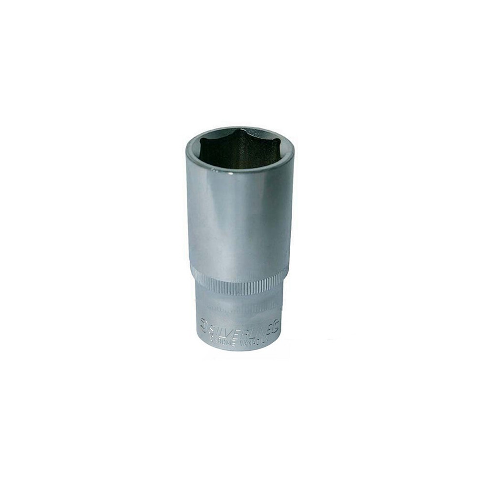 Silverline Deep Socket 1/2" Drive 6pt Metric 32mm - 12 718106 Hex Steel Diy -  deep drive metric socket silverline 12 32mm 718106 hex steel diy tool-image-OPC-PCJ9RM-NEW