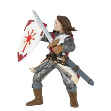 Figurine Lancelot Rood PAPO - Speelgoed voor Kinderen van 3 Jaar en Oudere - 8 cm X 10 cm - Multikleur
