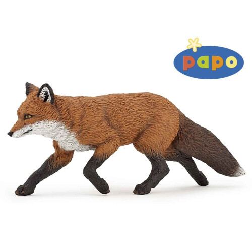 Figurinha Raposa - PAPO - A VIDA SELVAGEM - Branco - Multicolorido