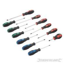 Silverline General Purpose Screwdriver Set 12pce 12pce - 248250 -  12pce screwdriver set general purpose silverline 248250