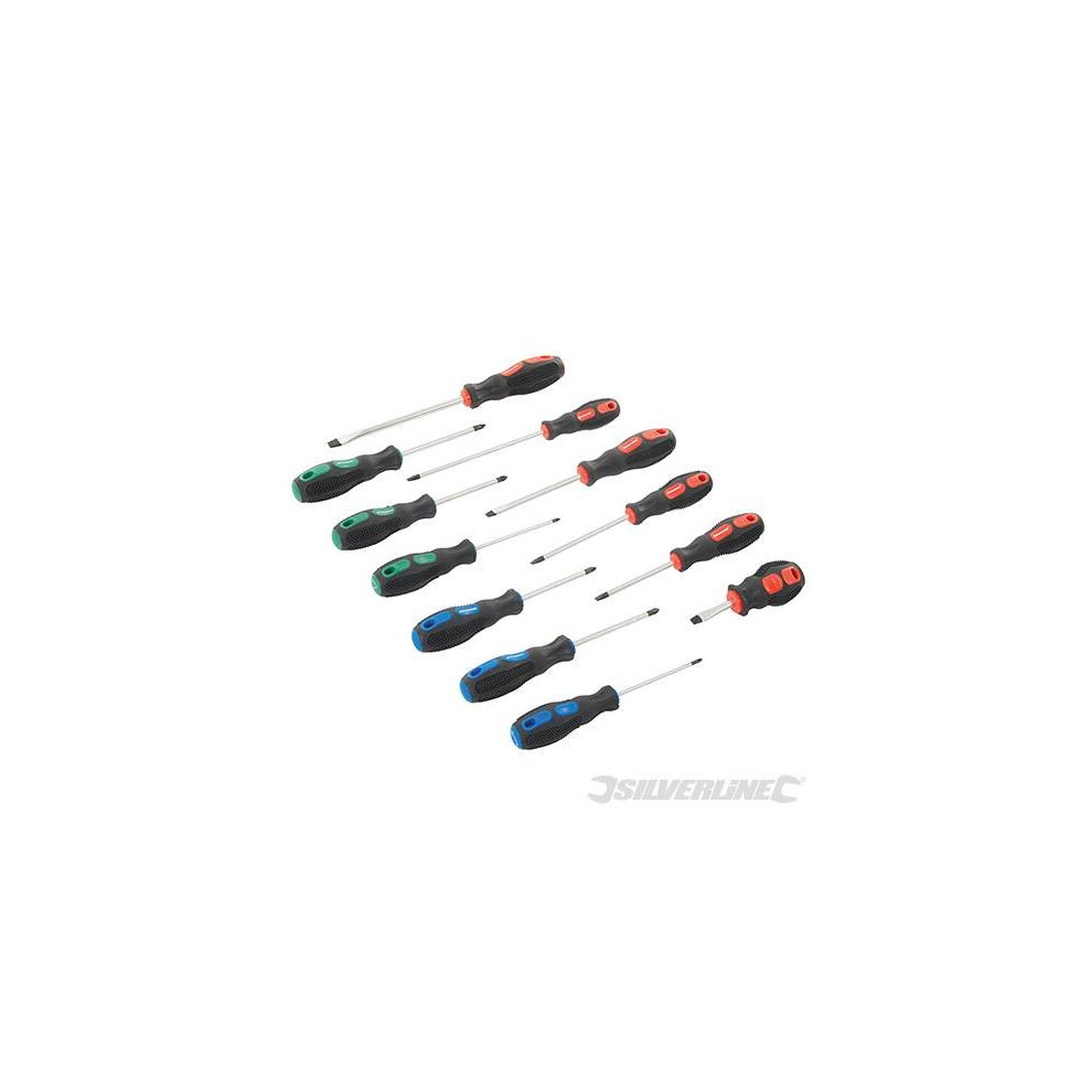 Silverline General Purpose Screwdriver Set 12pce 12pce - 248250 -  12pce screwdriver set general purpose silverline 248250-image-OPC-PCJ9RH-NEW
