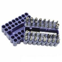 33 Piece 25mm Security Bit Set - Silverline 33pce 909353 -  security bit set silverline 25mm 33pce 909353