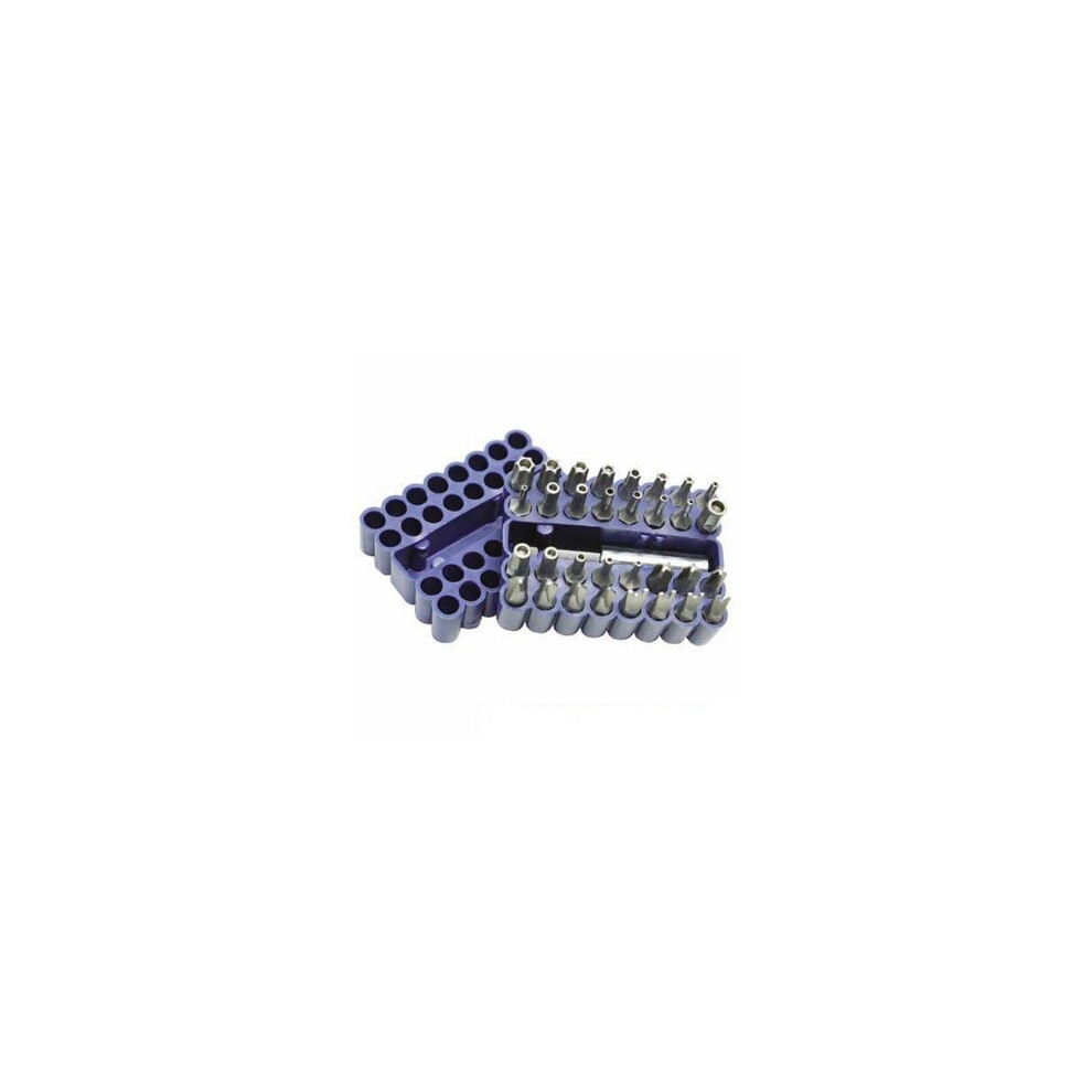 33 Piece 25mm Security Bit Set - Silverline 33pce 909353 -  security bit set silverline 25mm 33pce 909353