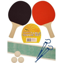 Henbrandt Table Tennis Game Set - 2 Ball 3 Bats Party Ping Pong Net Player - table tennis 2 set game ball 3 bats party ping pong net player