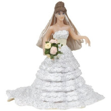White Lace Bride - Papo 38819 Dress New Figurine Figure -  papo bride lace 38819 dress new figurine figure