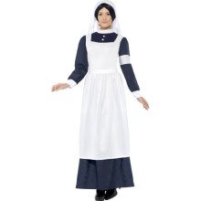 Smiffy's Adult Women's Great War Nurse Costume, Dress And Headpiece, Tales Of - - war nurse costume dress ladies fancy outfit great ww1 adult