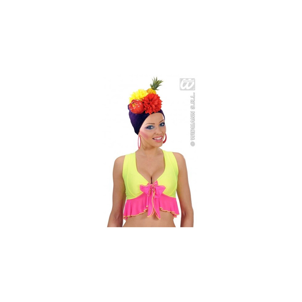 Adult's Miranda Fruit Headpiece - Fancy Dress Hat Carmen Brazil Carnival Movie -  fruit fancy dress hat miranda carmen brazil carnival movie