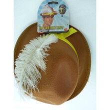Brown Bavarian Hat With Feathers - dress fancy bavarian oktoberfest hat german costume beer ladies accessory adult