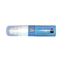 Filzkleber - Zig - 2-Wege-Kleber - Wiederverwendbar - 25 g - Transparenter blauer Kleber