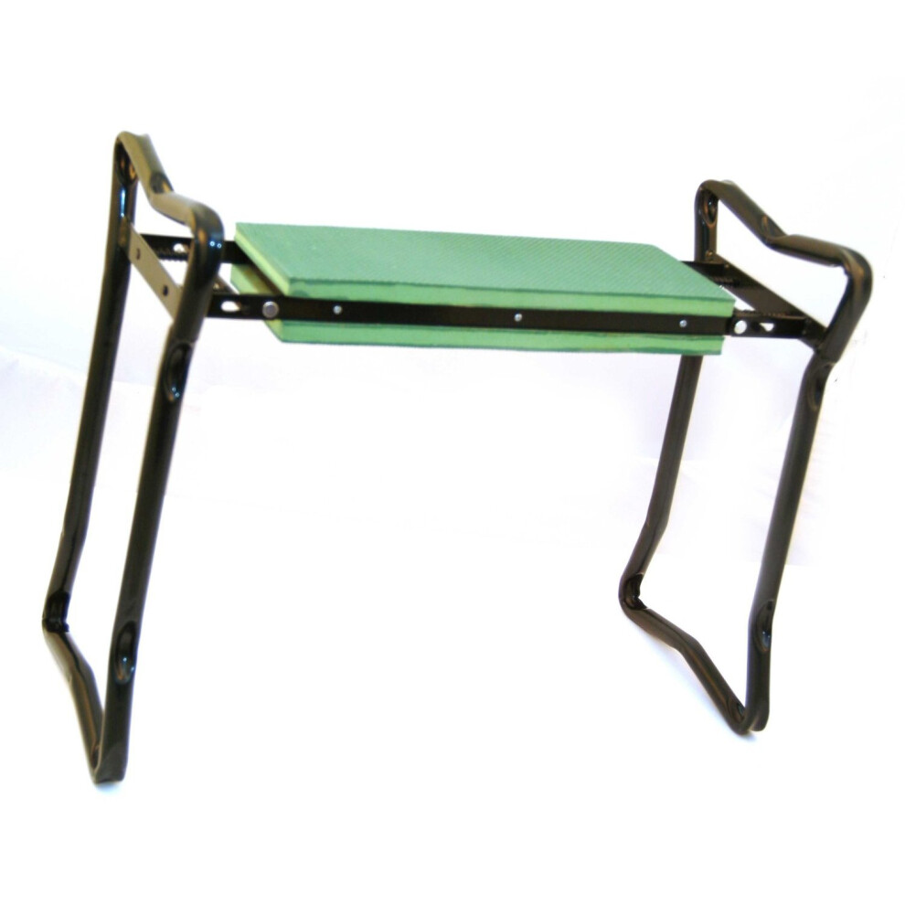 Folding Garden Kneeler & Seat -  garden kneeler seat portable foam padded stool folding chair gardening green blade