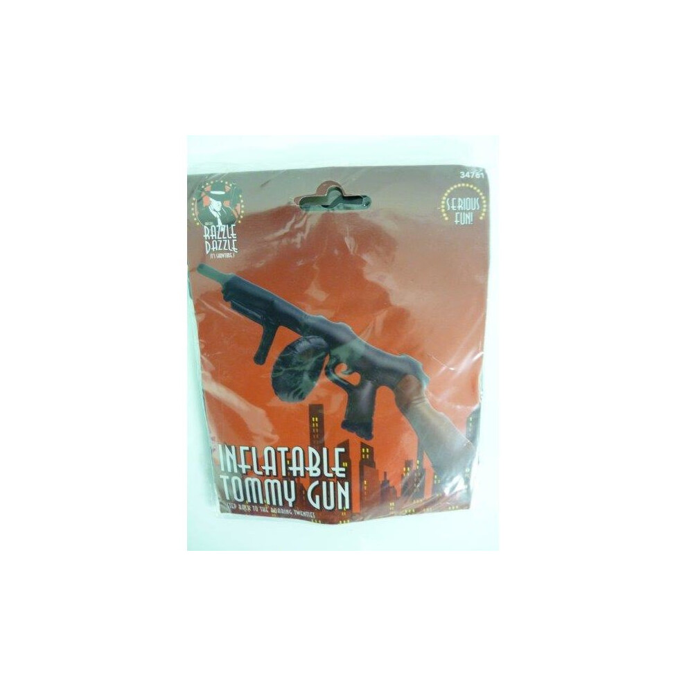 Smiffy's Novelty Inflatable Tommy Gun - Fancy Dress Gangster 1920S - Gun Inflatable Tommy Fancy Dress Gangster 1920S Black