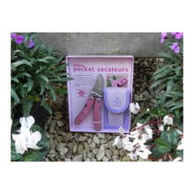Ladies Folding Secateurs Gift Set -  folding secateurs ladies pink gift set pocket new apples pears