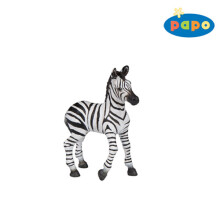 Estatueta PAPO Zebra - Modelo Baby Zebra - Branco e preto - Para crianças a partir de 3 anos