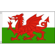 5ft x 3ft Wales Flag With 2 Eyelets - 5x3 Welsh Dragon Large European Country -  flag x 5x3 wales welsh 5ft 3ft dragon large european country flags