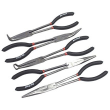 11" 5 Piece Long Reach Plier Set - set long reach 11 5 plier amtech 5pc pliers automotive piece 11inch pieces