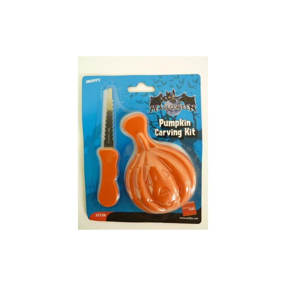 Pumpkin Carving Kit, Orange, With Knife & Dish - Kit Halloween Fancy Dress Set -  pumpkin carving kit halloween fancy dress knife set