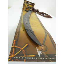 Authentic Looking Aged Plastic Pirate Sword - Fancy Dress Costume Accessory - pirate sword fancy dress costume accessory deluxe high seas wig adults
