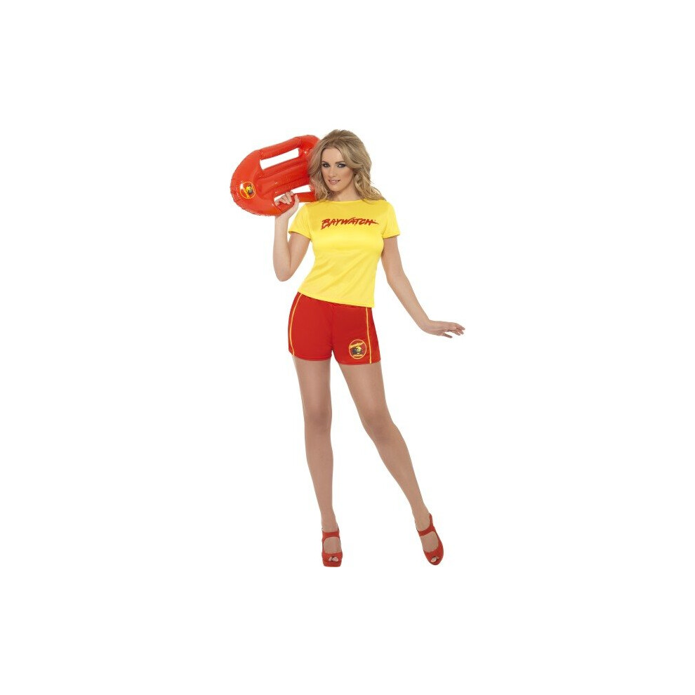 Smiffy's Adult Women's Baywatch Beach Costume, Top And Shorts, Baywatch,