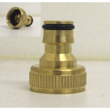 3/4" Brass Hose Connector - Male - Tap 34 Adaptor Threaded Garden Water Pipe - hose connector brass tap 34 adaptor threaded garden water pipe