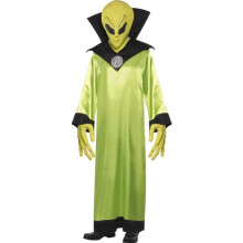 Smiffy's Men's Alien Lord Costume, Robe, Mask And Hands, Legends Of Evil, Size: -  alien costume lord fancy dress mens adult