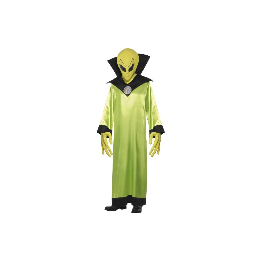 Smiffy's Men's Alien Lord Costume, Robe, Mask And Hands, Legends Of Evil, Size: -  alien costume lord fancy dress mens adult