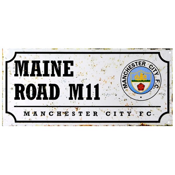 Manchester City Retro Street Sign - Football Ground Signs6 Clubs Choose ...