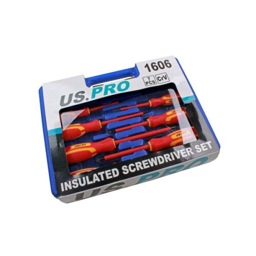 us pro US PRO 7pc Insulated Electricians Screwdriver Set 1606 2