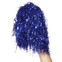 Smiffy's Metallic Blue Pom Poms - Pair for Cheerleader Fancy Dress (Code 24176)