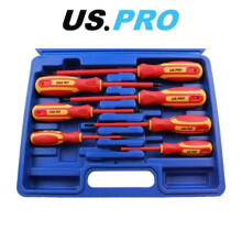US PRO 7pc Insulated Electricians Screwdriver Set 1606