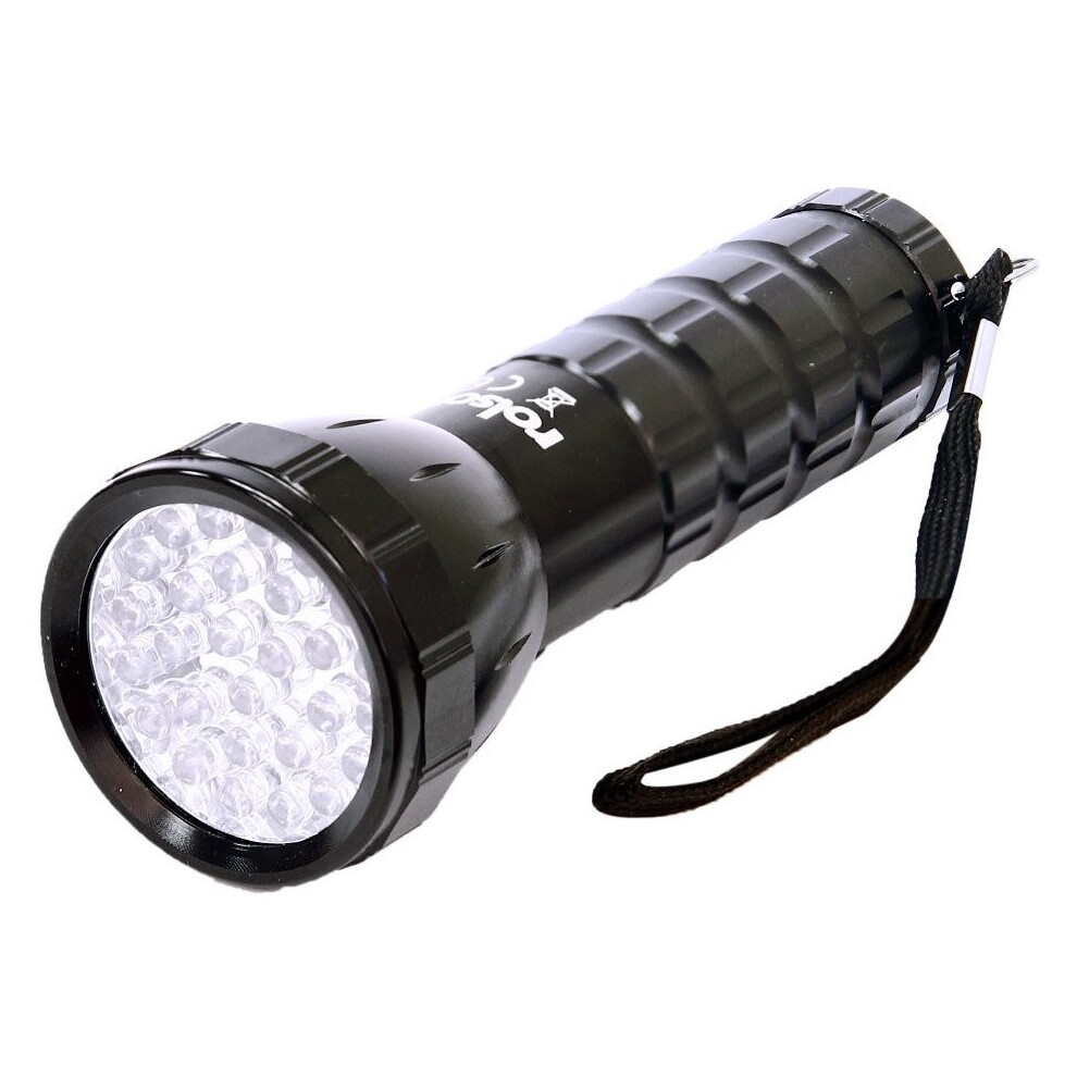 28 LED Aluminium Torch With Wrist Strap -  rolson 28 led aluminium torch 61671 new