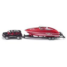 1:55 Car W/motorboat - Siku Motorboat Super Series 155 2543 -  siku car motorboat super series 155 2543