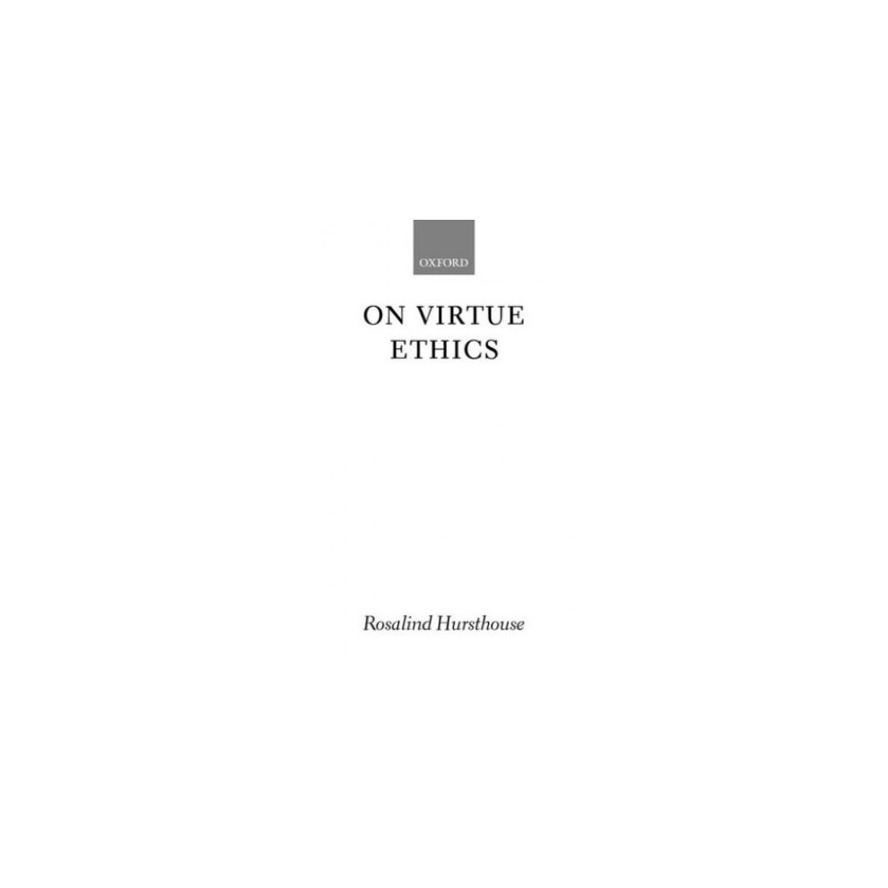On Virtue Ethics