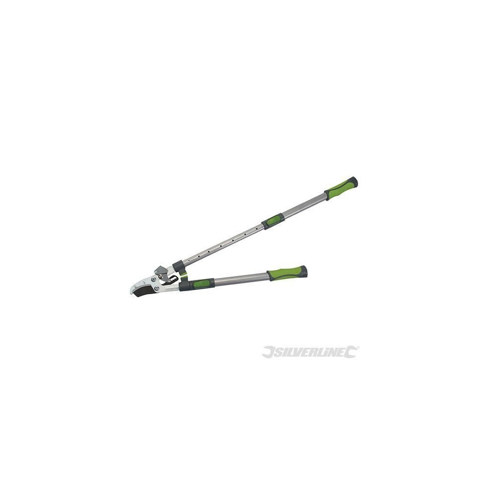 640mm Telescopic Ratchet Anvil Lopping Shears - Silverline 227550 -  telescopic ratchet anvil shears lopping silverline 640mm 227550
