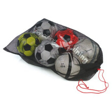 10 Ball Football Mesh Sack - Precision Training Nylon Sports Soccer Rugby -  precision training 10 ball sack mesh nylon sports football soccer rugby