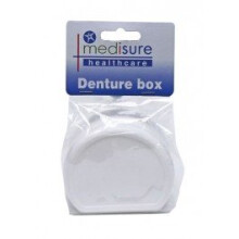 Medisure Denture Storage Box - Deep Bath Rinsing Lid Careclean - denture box medisure deep bath rinsing lid careclean